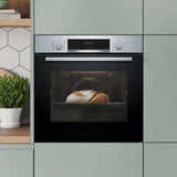 Bosch Series 4 HQA534BS3B, Built-in oven with added steam function