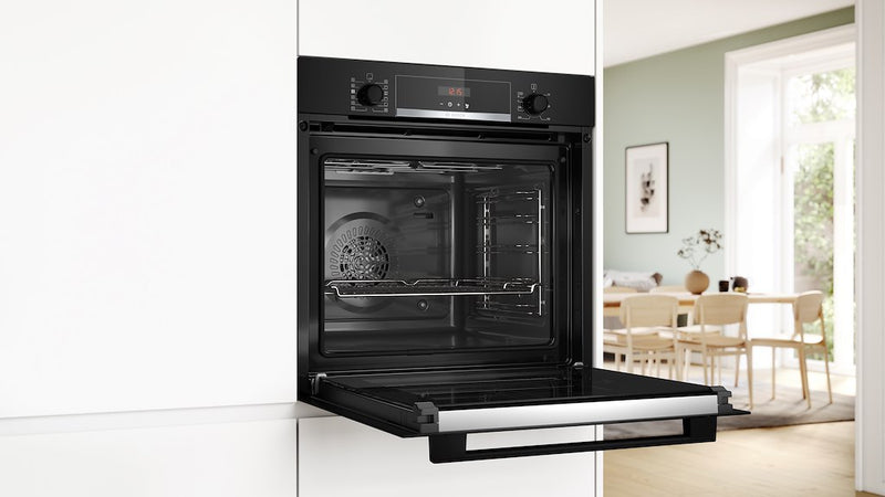 Bosch Series 4 HQA574BB3B, Built-in oven with added steam function