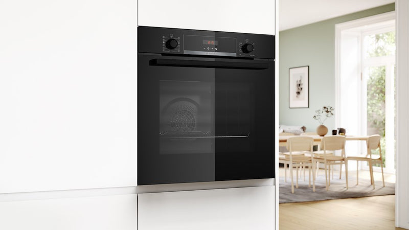 Bosch Series 4 HQA574BB3B, Built-in oven with added steam function