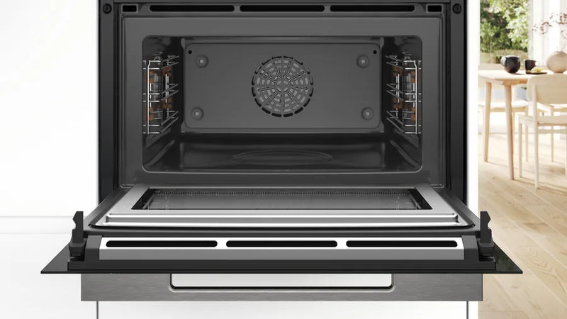 Bosch Series 8 CMG7361B1B, Built-in compact oven with microwave function
