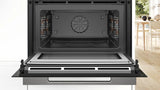 Bosch Series 8 CMG7361B1B, Built-in compact oven with microwave function