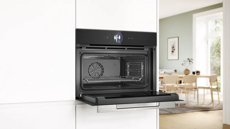 Bosch Series 8 CSG7361B1, Built-in compact oven with steam function