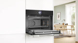 Bosch Series 8 CMG7361B1B, Built-in compact oven with microwave function