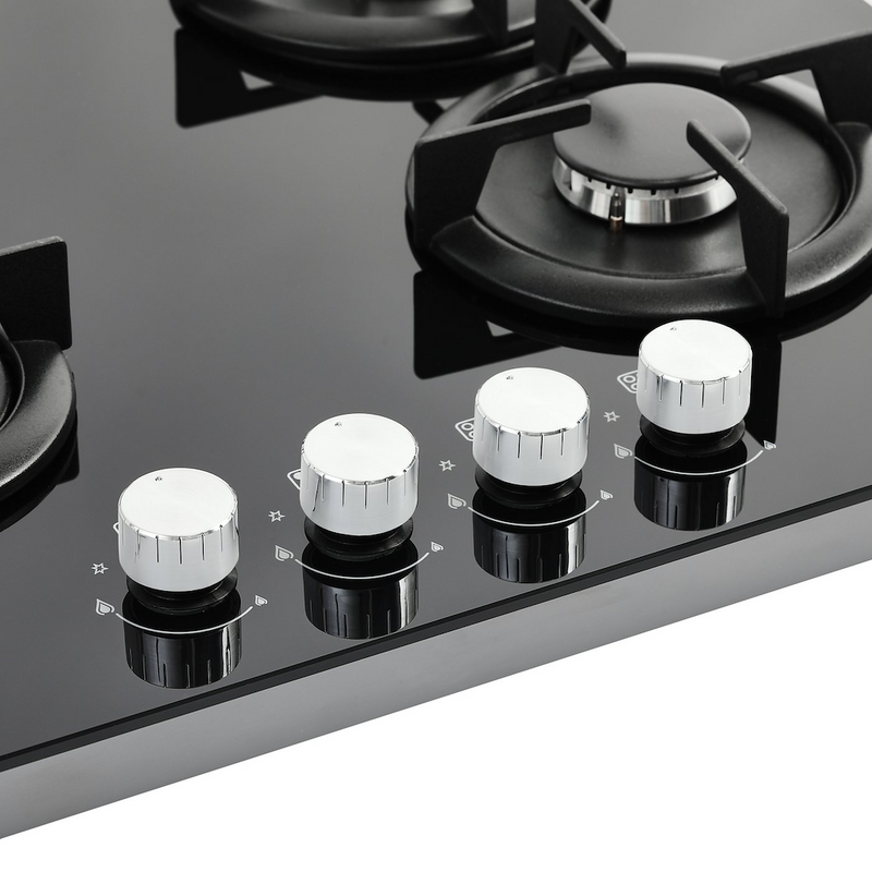 Belling BEL GTG603RI BLK 60cm Gas Through Glass Hob