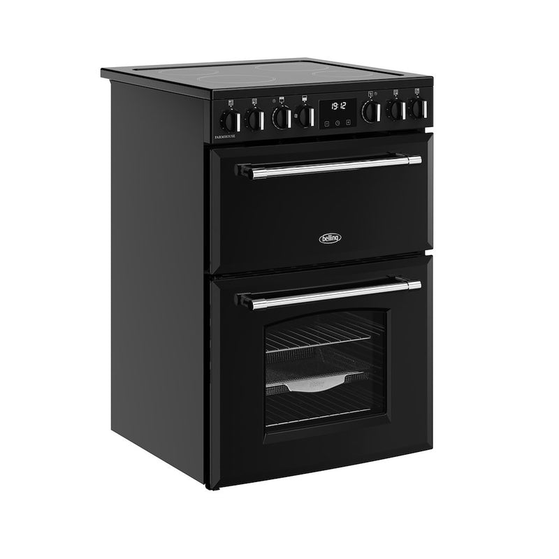 Belling MRA FARMHOUSE 60E 60cm Electric Ceramic Cooker - Black