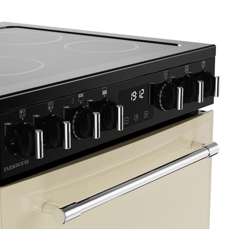 Belling MRA FARMHOUSE 60E 60cm Electric Ceramic Cooker - Cream