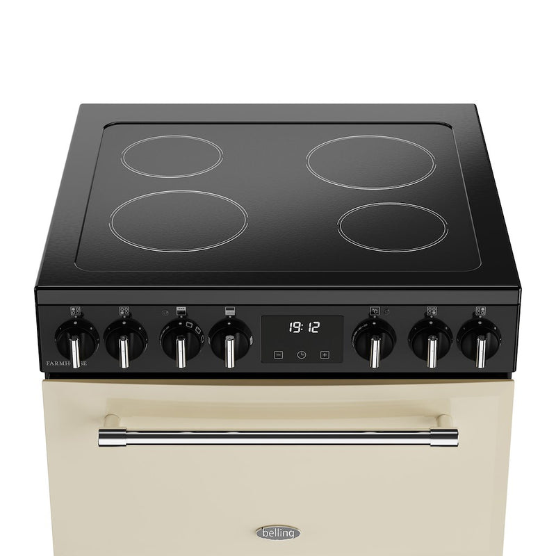 Belling MRA FARMHOUSE 60E 60cm Electric Ceramic Cooker - Cream