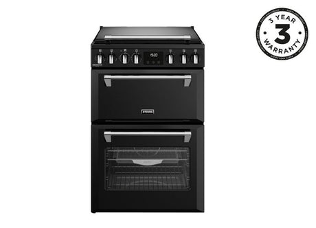 Stoves DX MRA RICH 60DF 60cm Dual Fuel Cooker - Black