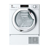 Hoover BATD H7A2TCE-80 H-DRY 300 PRO Integrated 7kg Heat Pump Tumble Dryer - A++ Energy Rated - White & Chrome