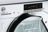 Hoover BATD H7A2TCE-80 H-DRY 300 PRO Integrated 7kg Heat Pump Tumble Dryer - A++ Energy Rated - White & Chrome