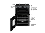 Belling MRA FARMHOUSE 60DF 60cm Dual Fuel Cooker - Anthracite