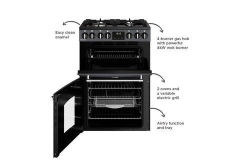 Belling MRA FARMHOUSE 60DF 60cm Dual Fuel Cooker - Anthracite