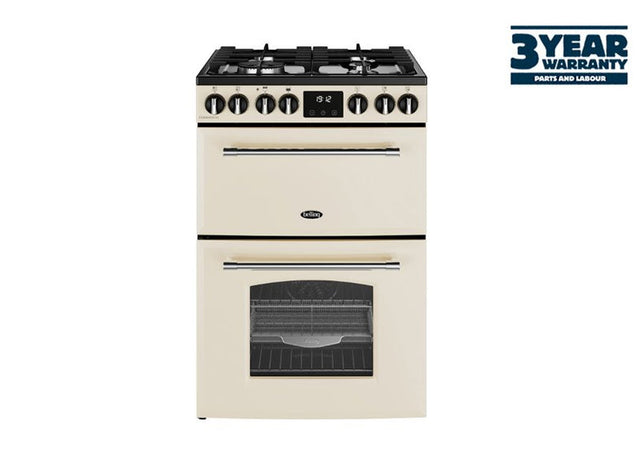 Belling MRA FARMHOUSE 60DF 60cm Dual Fuel Cooker - Cream