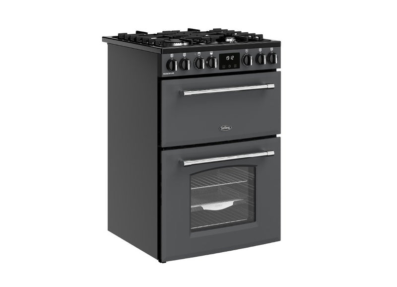 Belling MRA FARMHOUSE 60DF 60cm Dual Fuel Cooker - Anthracite
