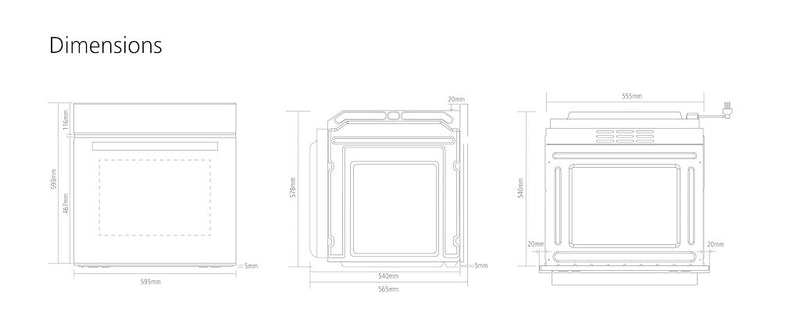 Caple C2106GM Built In Single Oven
