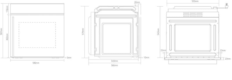 Caple C2220 Built In Single Oven