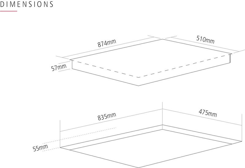 Caple C789G 5 Burner Gas Hob
