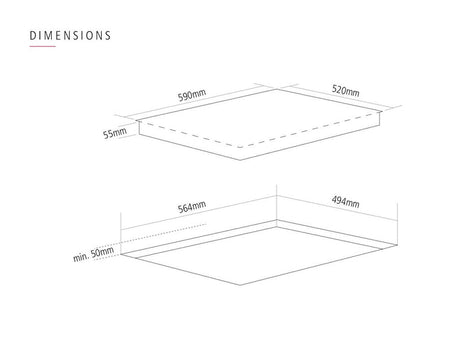Caple C816C Ceramic Hob