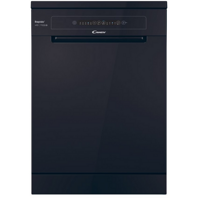 Candy CF3C9E0B-80 Candy Rapido 13 Place Setting Dishwasher - Black