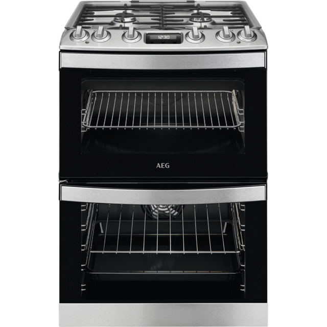 AEG CKB6541ACM Dual Fuel Cooker with Double Oven - Stainless Steel