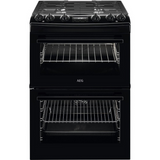 AEG CKX6540ACB Dual Fuel Cooker with Double Oven - Black