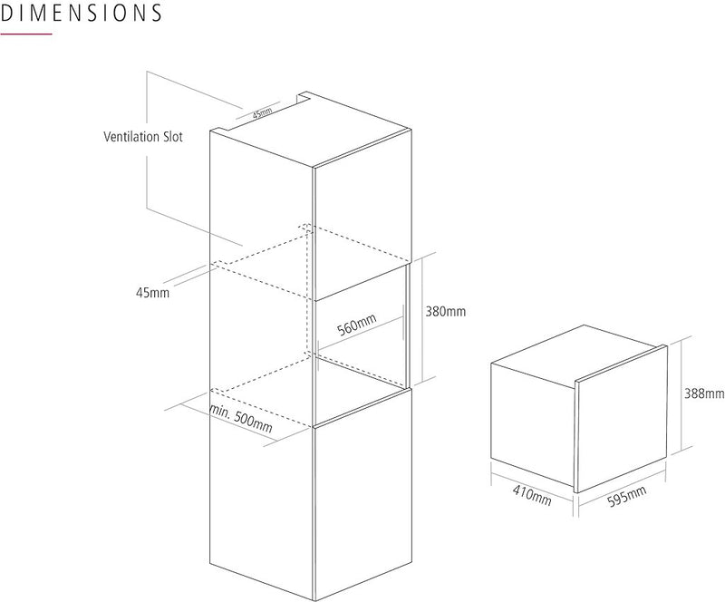 Caple CM130 Built In Microwave