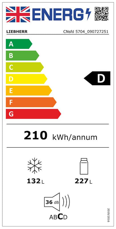 Liebherr CNsfd 5704 Freestanding Fridge Freezer with EasyFresh and NoFrost