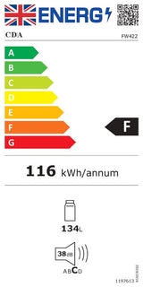 CDA FW422 Integrated In-Column Larder Fridge