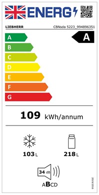 Liebherr CBNsda 5223 Plus Freestanding Fridge and freezer