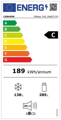 Liebherr CBNsdc 765i Prime Freestanding Fridge/freezer & BioFresh