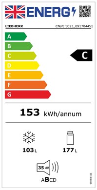 Liebherr CNsfc 5023 Plus Freestanding Fridge and freezer