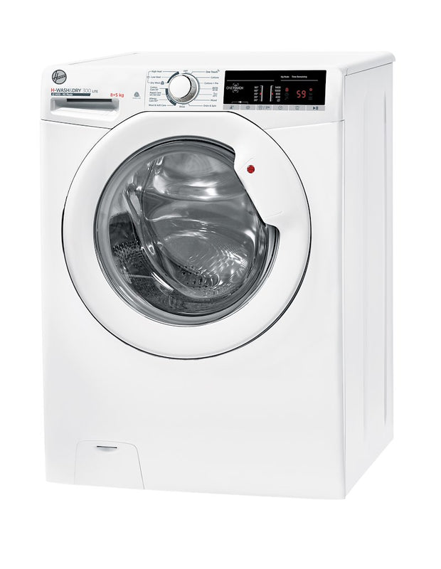 Hoover H3D 485TE/1-80 H-Wash&Dry 300 Lite 8/5kg 1400rpm E/B Rated Freestanding Washer Dryer - White