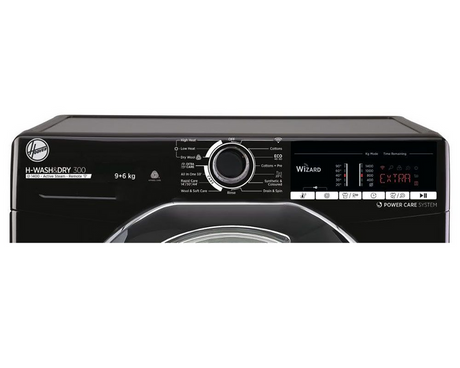 Hoover H3DS4965TACBE-80 H-Wash&Dry 300 Plus 6/9kg 1400rpm E/C Rated Freestanding Washer Dryer - Black