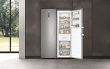 Haier H3F330SEH1 Upright Freezer with InstaSwitch - Silver - E Rated