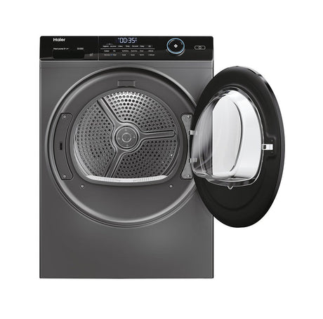 Haier HD90-A3959S I Pro Series 5 9kg Heat Pump Tumble Dryer - A+++ Energy Rated - Graphite