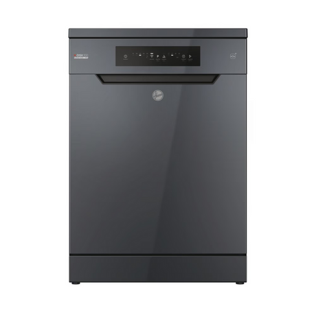 Hoover H-Dish 300 HF 4C7L0A-80 Freestanding 14 Place Setting Dishwasher - Graphite