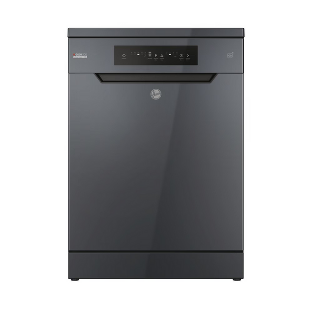 Hoover H-Dish 300 HF 4C7L0A-80 Freestanding 14 Place Setting Dishwasher - Graphite