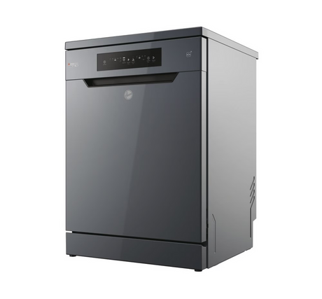Hoover H-Dish 300 HF 4C7L0A-80 Freestanding 14 Place Setting Dishwasher - Graphite