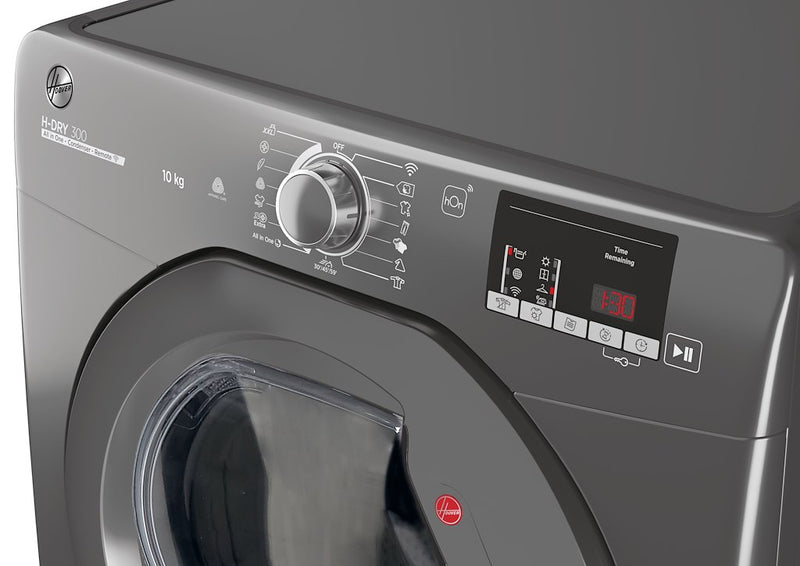 Hoover HLE C10DRGR 80 H Dry 300 10kg Condenser Tumble Dryer B Energy hoover-hle-c10drgr-80-h-dry-300-10kg-condenser-tumble-dryer-b-energy