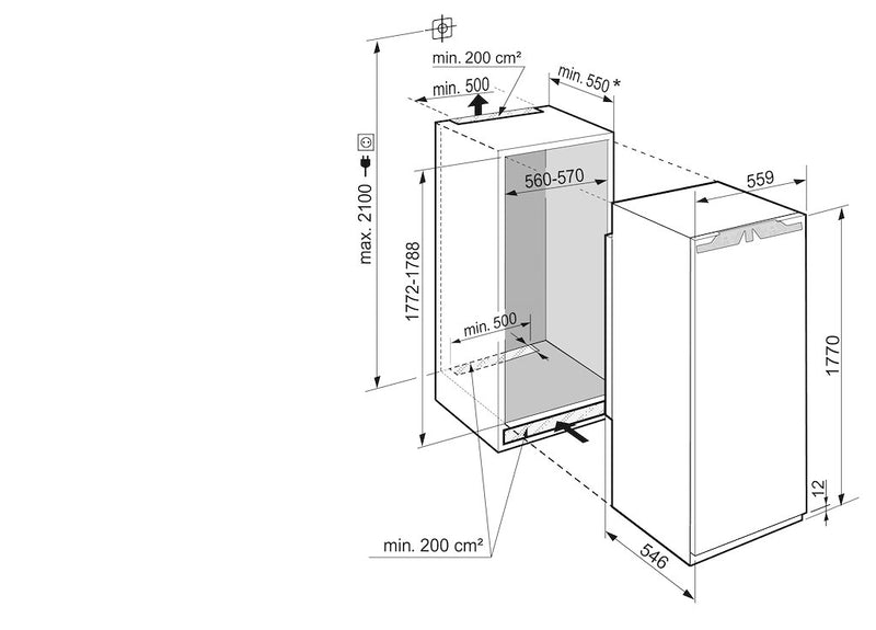 Liebherr IRe 5100 Fully Integrated Larder Fridge