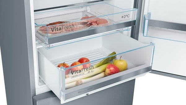 Bosch Series 6 KGE49AICAG, Free-standing fridge-freezer with freezer at bottom