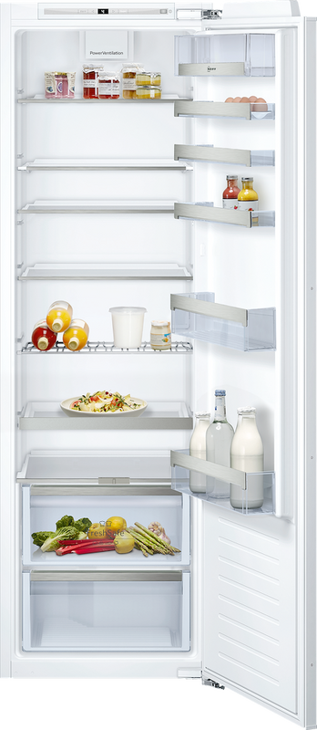 Neff N 70 KI1813FE0G, Integrated Built In Tall Larder fridge Fixed Hinge