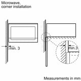 Bosch Series 4 BFL523MS0B, Built-in microwave oven
