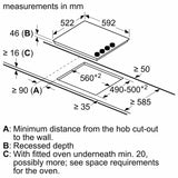 Bosch Series 2 PKE611CA3E, Electric hob