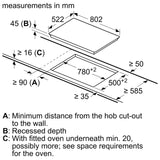 Bosch Series 4 PKH811BB1D, Electric hob