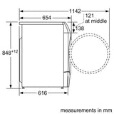 Bosch Series 8 WNC254ARGB, Washer dryer