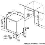 Siemens iQ 500 SN95YX02CG, fully-integrated dishwasher