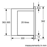Bosch Series 4 BFL523MB0B, Built-in microwave oven