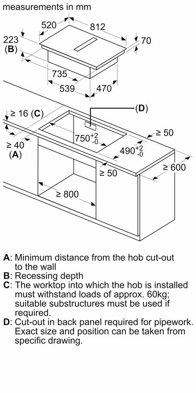 Siemens iQ 700 EX877NX68E, Induction hob with integrated ventilation system