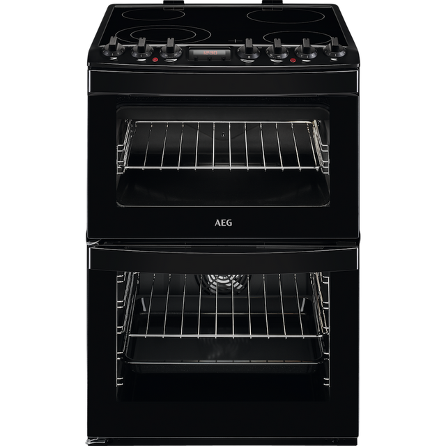 AEG CCB6740ACB SteamBake Ceramic Electric Cooker with Double Oven